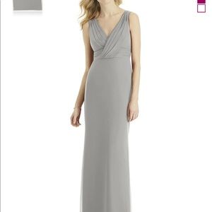 NWT Dessy Chelsea Grey Lux Chiffon BB113, 8